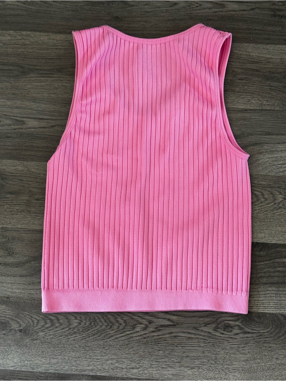 Pink Ribbed 3-Piece Loungewear Set - Tank, Zip Hoodie & Leggings - Picture 8 of 8